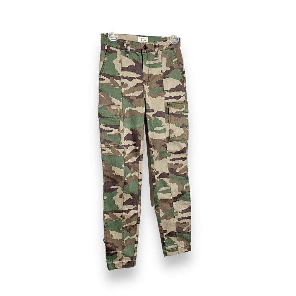 J. Crew Vintage Straight Cargo Pants in Camo Print High Rise Women’s Size 24 - Picture 6 of 15